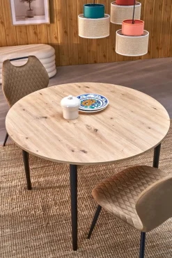 Halmar Stoły*PIVOT stół rozkładany 102-142x102x75 cm, blat - dąb artisan, nogi - czarny (1p=1szt)1 sztuka