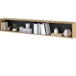 Lenart Tapczany|Półki Wiszące Do Półkotapczanu*PÓŁKA WISZĄCA BC-30 DO PÓŁKOTAPCZANU CZARNY / DĄB ARTISAN BED CONCEPT