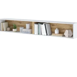 Lenart Tapczany|Półki Wiszące Do Półkotapczanu*PÓŁKA WISZĄCA BC-30 DO PÓŁKOTAPCZANU DĄB ARTISAN / BIAŁY BED CONCEPT