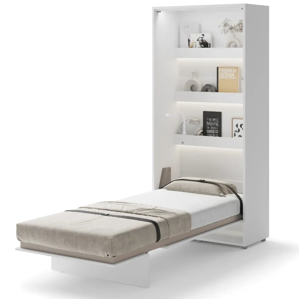 Lenart Tapczany|Półkotapczany Pionowe*PÓŁKOTAPCZAN PIONOWY BIAŁY BC-03 BED CONCEPT