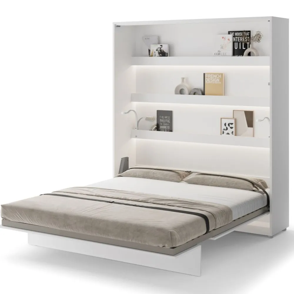 Lenart Tapczany|Półkotapczany Pionowe*PÓŁKOTAPCZAN PIONOWY BIAŁY BC-13 BED CONCEPT