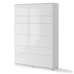 Lenart Tapczany|Półkotapczany Pionowe*PÓŁKOTAPCZAN PIONOWY BIAŁY POŁYSK BC-01 BED CONCEPT