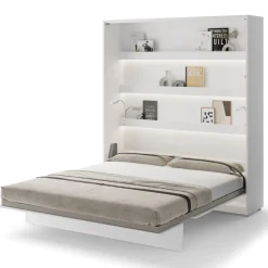 Lenart Tapczany|Półkotapczany Pionowe*PÓŁKOTAPCZAN PIONOWY BIAŁY POŁYSK BC-13 BED CONCEPT