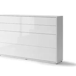 Lenart Tapczany|Półkotapczany Poziome*PÓŁKOTAPCZAN POZIOMY BIAŁY POŁYSK BC-05 BED CONCEPT