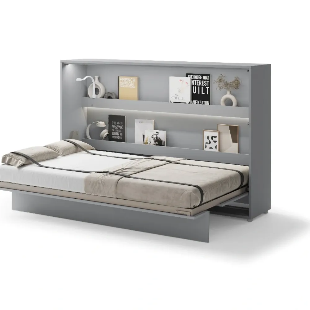 Lenart Tapczany|Półkotapczany Poziome*PÓŁKOTAPCZAN POZIOMY SZARY BC-05 BED CONCEPT