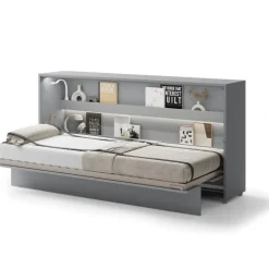 Lenart Tapczany|Półkotapczany Poziome*PÓŁKOTAPCZAN POZIOMY SZARY BC-06 BED CONCEPT