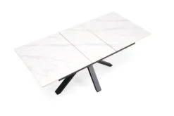 Halmar Stoły*PLATAN stół rozkładany, biały marmur / czarny (2p=1szt)1 sztuka