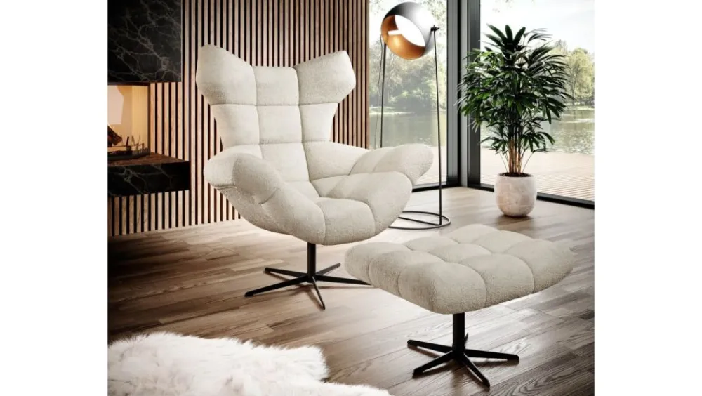 Wersal Pufy Do Przedpokoju|Pufy Do Salonu*Podnóżek skandynawski Sensi