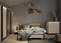 Lenart Komody Do Biura|Komody Do Przedpokoju*Pojemna komoda z szufladami ENNA EN-03 beż piaskowy