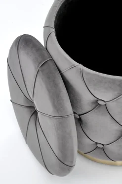 Halmar Fotele*POLLY zestaw 2 puf, popiel (1p=1kpl)1 sztuka