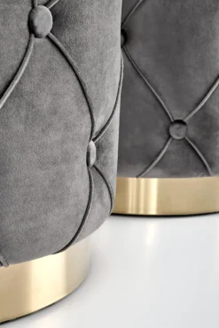 Halmar Fotele*POLLY zestaw 2 puf, popiel (1p=1kpl)1 sztuka