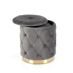 Halmar Fotele*POLLY zestaw 2 puf, popiel (1p=1kpl)1 sztuka