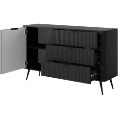 Laski Meble Komody Do Przedpokoju|Komody Młodzieżowe*Praktyczna komoda z szufladami i szafką Lante 138 1D3S