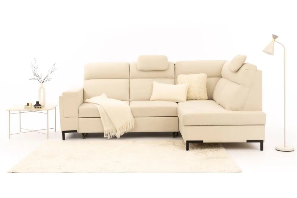 Bogart Narożniki Do Salonu|Narożniki*Praktyczny narożnik z funkcją spania LOARIO BL-B+2SF+OT2P+N-B