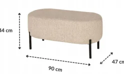 Hauss Pufy Do Przedpokoju|Pufy Do Sypialni*Pufa do toaletki Delice II