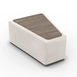 Hauss Pufy Do Salonu|Kanapy I Sofy Do Salonu*Pufa klin z blatem drewnianym Enjoy