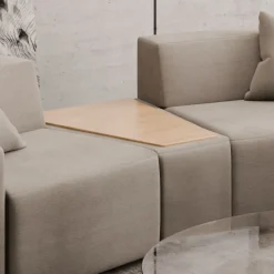 Hauss Pufy Do Salonu|Kanapy I Sofy Do Salonu*Pufa klin z blatem drewnianym Enjoy