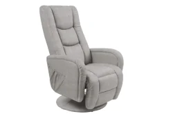 Halmar Fotele*PULSAR 2 recliner z funkcją masażu popielaty1 sztuka