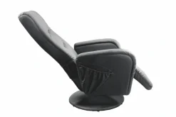 Halmar Fotele*PULSAR recliner z funkcją masażu czarny1 sztuka