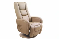 Halmar Fotele*PULSAR recliner z funkcją masażu beżowy1 sztuka