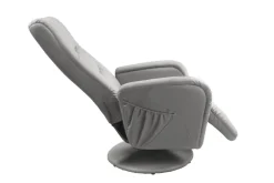 Halmar Fotele*PULSAR recliner z funkcją masażu popielaty1 sztuka