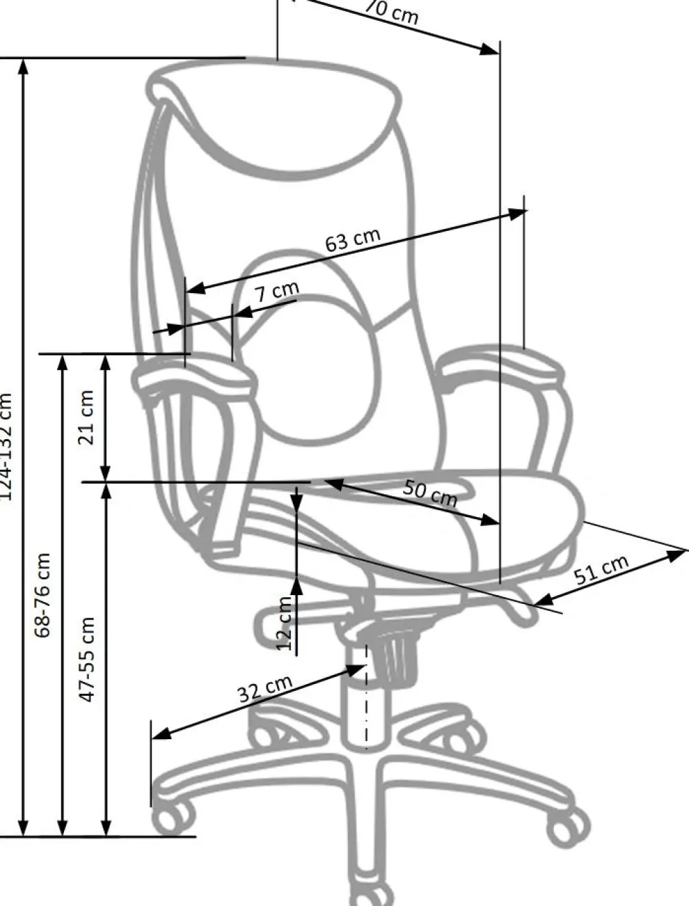 Halmar Fotele*QUAD fotel gabinetowy czarny1 sztuka