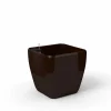 ArteHome Doniczki I Osłonki*Quadra reprezentacyjna donica w kolorze mocha z wkładem nawadniającym 37x37x36