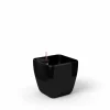 ArteHome Doniczki I Osłonki*Quadra reprezentacyjna donica w kolorze czarnym z wkładem nawadniającym 22x22x21