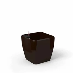 ArteHome Doniczki I Osłonki*Quadra reprezentacyjna donica w kolorze mocha z wkładem nawadniającym 28x28x26