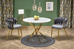 Halmar Stoły*RAYMOND 2 stół, blat - biały marmur, nogi - złoty (2p=1szt)1 sztuka