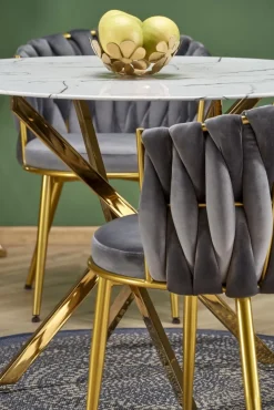 Halmar Stoły*RAYMOND 2 stół, blat - biały marmur, nogi - złoty (2p=1szt)1 sztuka