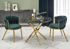 Halmar Stoły*RAYMOND 2 stół, blat - czarny marmur, nogi - złoty (2p=1szt)1 sztuka