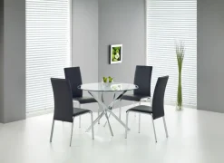 Halmar Stoły*RAYMOND stół, blat - transparentny, nogi - chrom (2p=1szt)1 sztuka