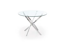 Halmar Stoły*RAYMOND stół, blat - transparentny, nogi - chrom (2p=1szt)1 sztuka