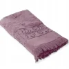 ArteHome Ręczniki*Ręcznik żakardowy 30x50cm wrzosowy z ozdobnym strzępieniem na końcach