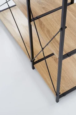 Halmar Szafki I Regały*REG19 regał dąb sonoma / czarny (1p=1szt)1 sztuka