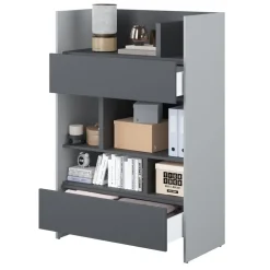 Lenart Tapczany|Nadstawki Do Półkotapczanu*REGAŁ BC-26 DO PÓŁKOTAPCZANU GRAFITOWY / SZARY 92x138 BED CONCEPT