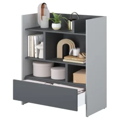 Lenart Tapczany|Nadstawki Do Półkotapczanu*REGAŁ BC-25 DO PÓŁKOTAPCZANU GRAFITOWY / SZARY 92x108 BED CONCEPT