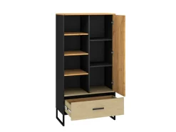 ML Meble Szafki I Regały*Regał młodzieżowy Colt 04 z otwartymi półkami 2D1S