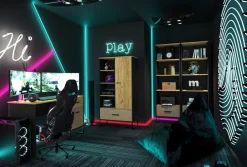 ML Meble Szafki I Regały*Regał młodzieżowy Colt 04 z otwartymi półkami 2D1S