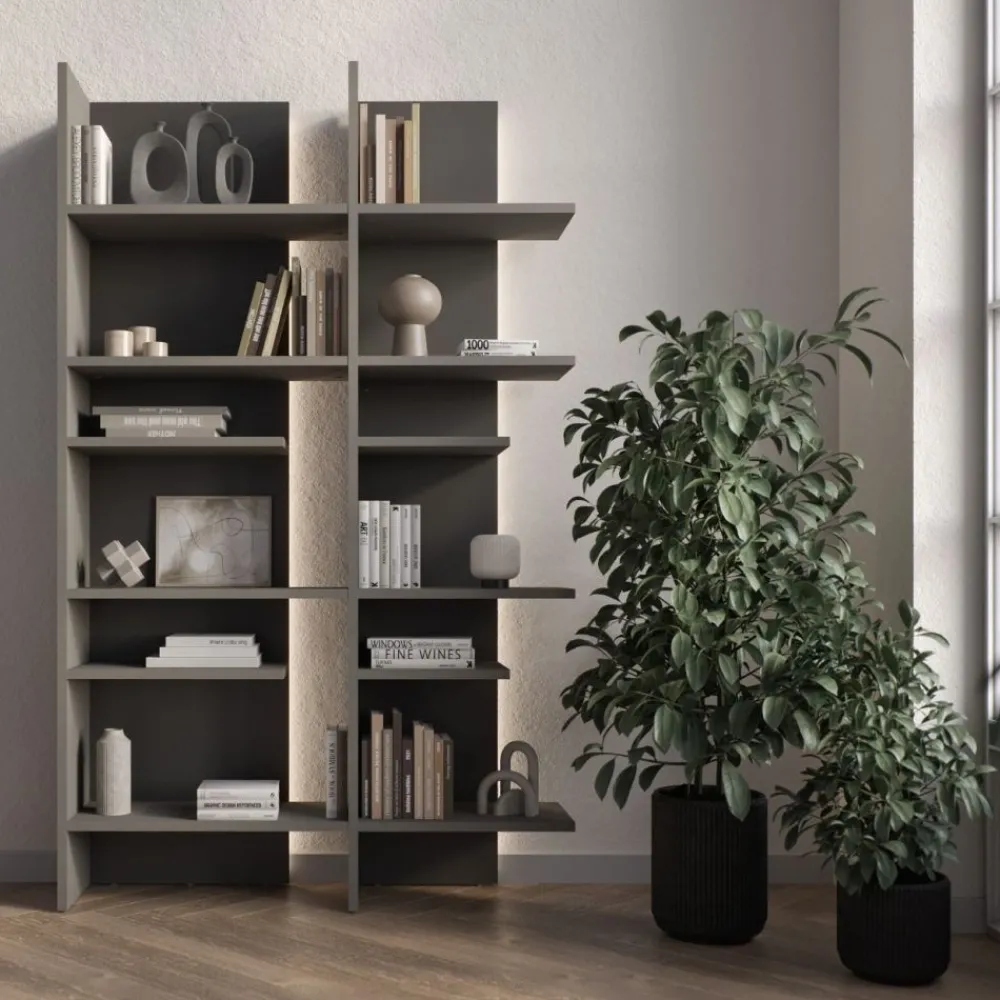 Lenart Szafki I Regały Do Biura|Szafki I Regały Do Pokoju Młodzieżowego*Regał otwarty z oświetleniem LED Fitt FL-01L