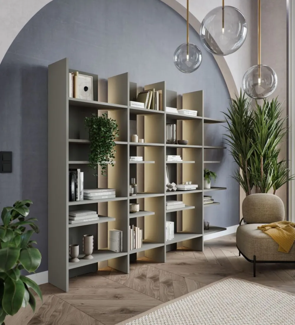 Lenart Szafki I Regały Do Biura|Szafki I Regały Do Pokoju Młodzieżowego*Regał otwarty z oświetleniem LED Fitt FL-01L