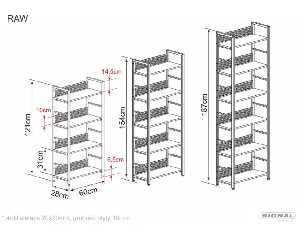 Signal Komody*Regał Raw R5