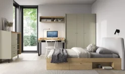 Meblar Szafki I Regały Do Pokoju Młodzieżowego|Regały Do Pokoju Młodzieżowego*Regał z szufladami do pokoju Alessio AE6 eukaliptus