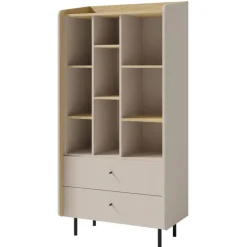 Meblar Szafki I Regały Do Pokoju Młodzieżowego|Regały Do Pokoju Młodzieżowego*Regał z szufladami do pokoju Alessio AE6 beż piaskowy