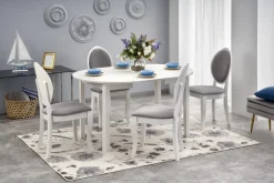 Halmar Stoły*RINGO stół kolor blat - biały, nogi - biały (102-142x102x76 cm) (2p=1szt)1 sztuka