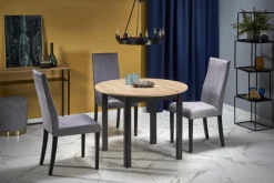 Halmar Stoły*RINGO stół kolor blat dąb artisan, nogi - czarny (102-142x102x76 cm) (2p=1szt)1 sztuka