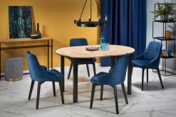 Halmar Stoły*RINGO stół kolor blat dąb artisan, nogi - czarny (102-142x102x76 cm) (2p=1szt)1 sztuka