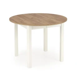 Halmar Stoły*RINGO stół kolor blat dąb craft, nogi - biały (102-142x102x76 cm) (2p=1szt)1 sztuka