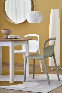 Halmar Stoły*RINGO stół kolor blat dąb craft, nogi - biały (102-142x102x76 cm) (2p=1szt)1 sztuka